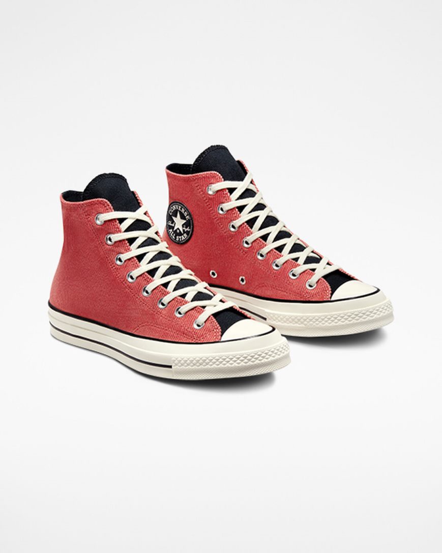 Pánské Boty Vysoké Converse Chuck 70 Workwear Červené Černé | CZ AHRD54